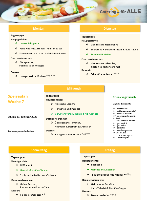 Speiseplan KW 07 2026